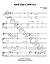 God Bless America piano sheet music cover